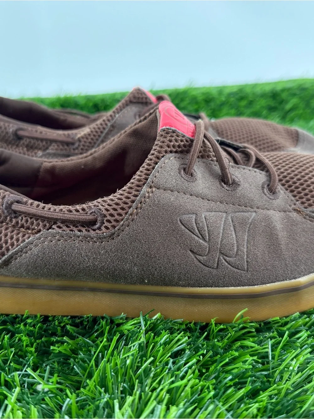 Warrior Coxswain Brown Mesh Suede Boat Shoes Mens 11 Sneakers COXBRG